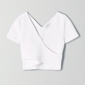 Babaton Sculpt Knit Cross Front Top